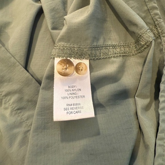 Mens Olive Green Short Sleeve Button Down Shirt Fishing Camping Outdoors - Picture 4 of 4